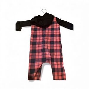 Plaid Red and Black Kids One Piece